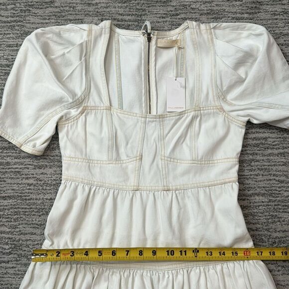 NWT Ulla Johnson Ames MIDI Cotton Dress Whitewash- Size 0 - Picture 13 of 16